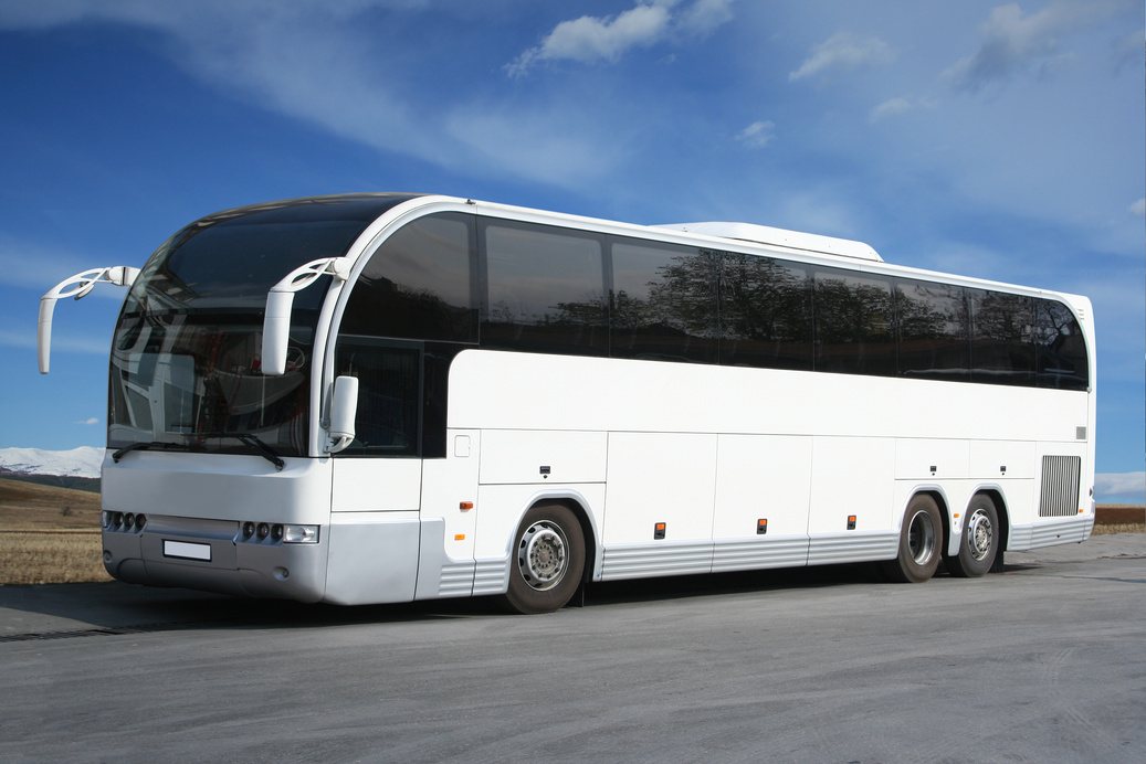 Modern passenger tour bus